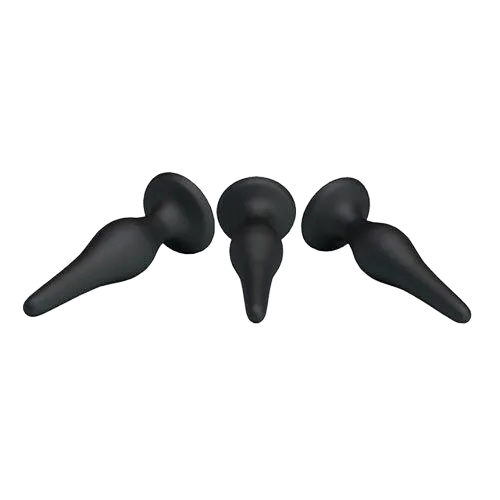 Prettylove Set 3 Soft Butt Plugs Anal Prostate Stimulation