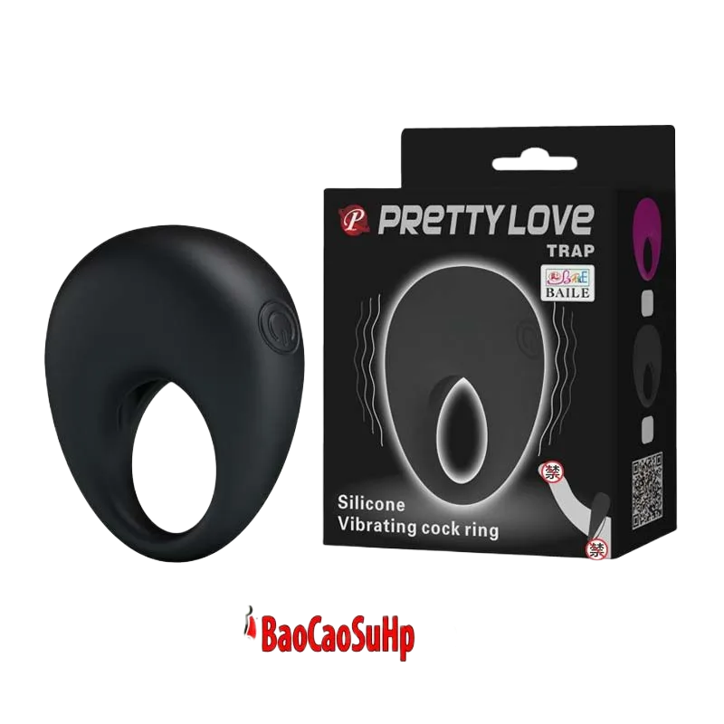 Prettylove Trap Silicone Multi-Mode Vibrating Cock Ring