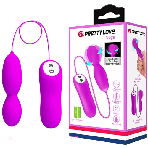 Prettylove Vega EG31C Unique Rotating G-Spot Vibrating Egg