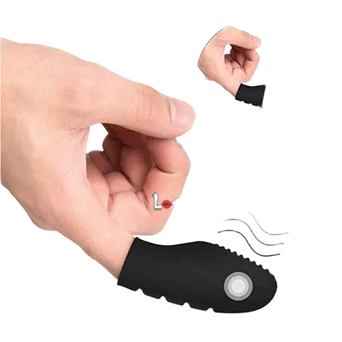 Prettylove Vibrating Finger Condom G-Spot Stimulation Soft Flex