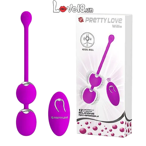 Prettylove Willie Remote-Controlled Kegel Ball