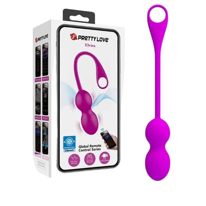 PrettyLoveElviraAppControlledKegelBallVibrator