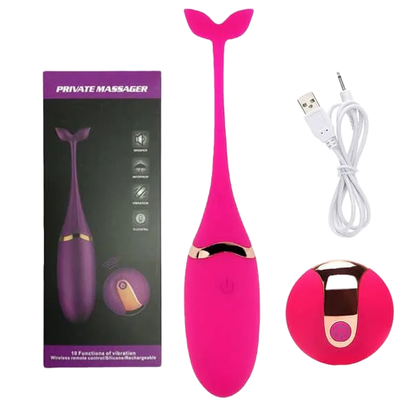 Private Dolphin Remote Control 10-Mode Vibrating Egg
