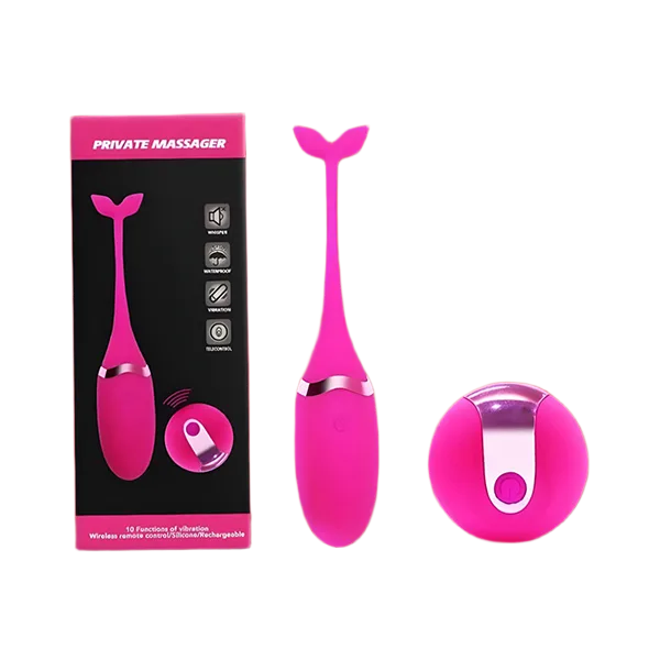 Private Massager Dolphin Wireless 12 Mode Vibrating Egg