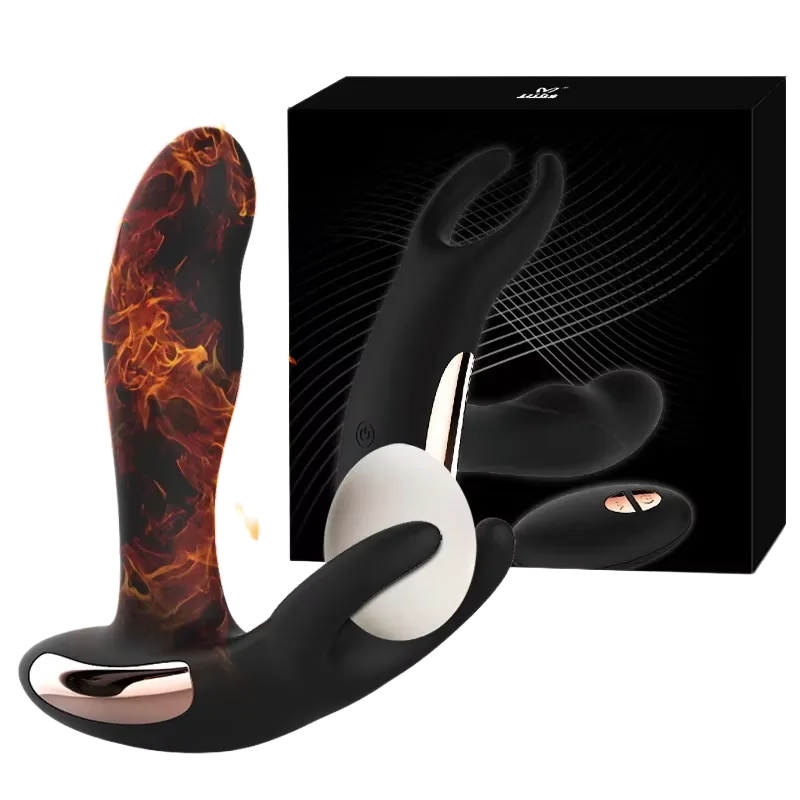 Prostate Massager 5 Rotation 10 Vibration Modes Heating Chip