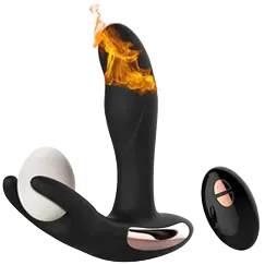 Prostate Massager Heated Strong Vibration 15 Modes Male Pleasure Toy