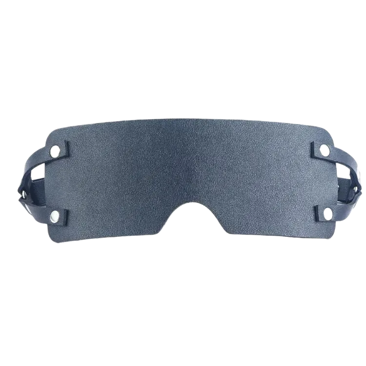 PU Leather Rectangular BDSM Blindfold Comfortable Fit