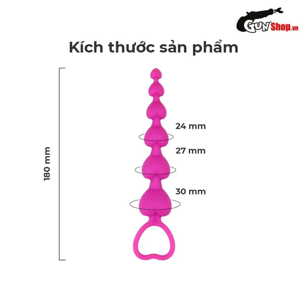 Chisa Heart Booty Pink Anal Stimulation Beads Intense Pleasure — photo 2