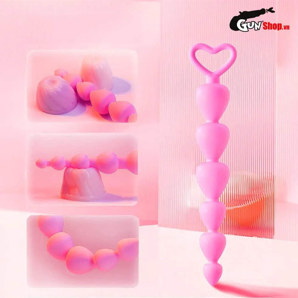 Chisa Heart Booty Pink Anal Stimulation Beads Intense Pleasure — photo 4