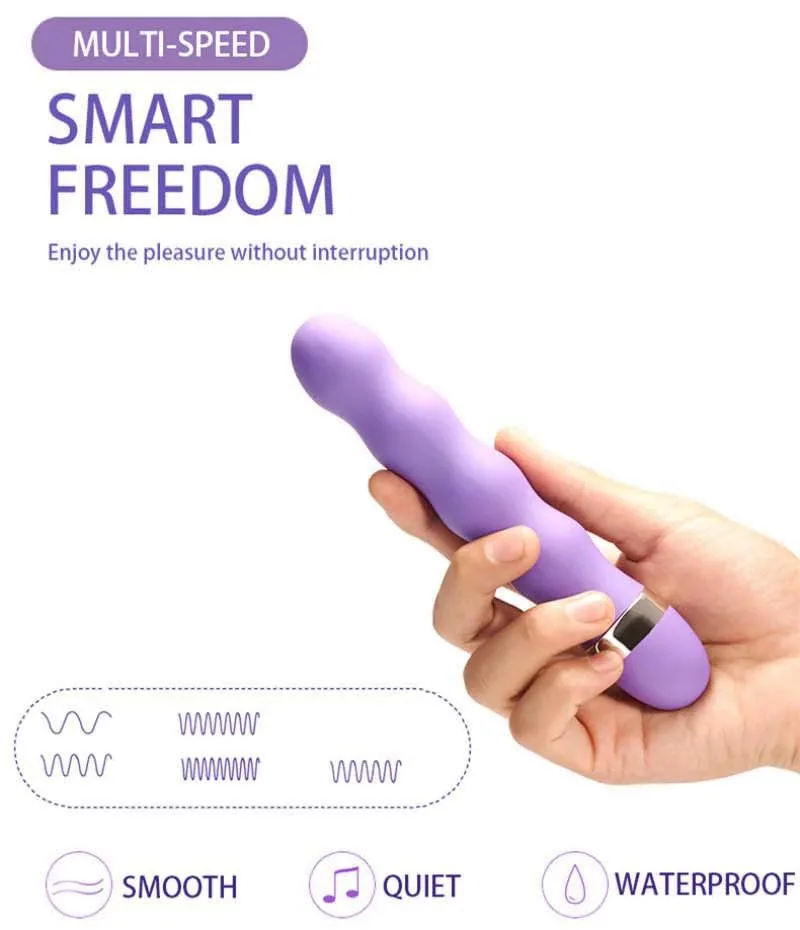 18cm Multi-Speed Silicone Vibrator Water-Resistant Easy Clean — photo 5