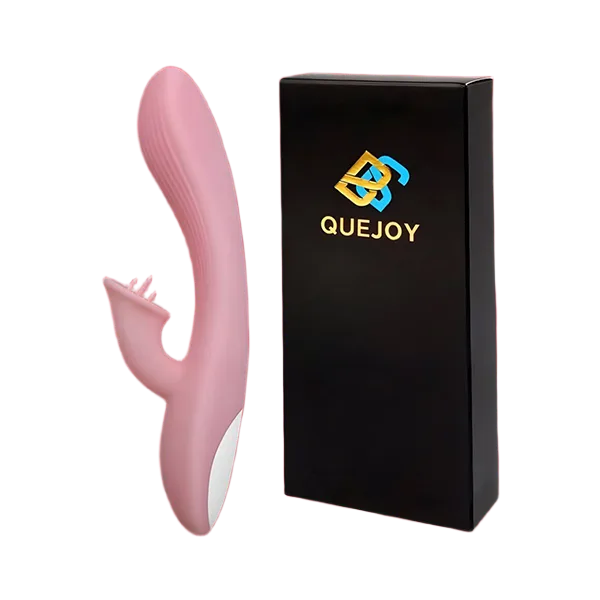 Quejoy Multi-Function Vibrating Tongue Dildo G-Spot Stim