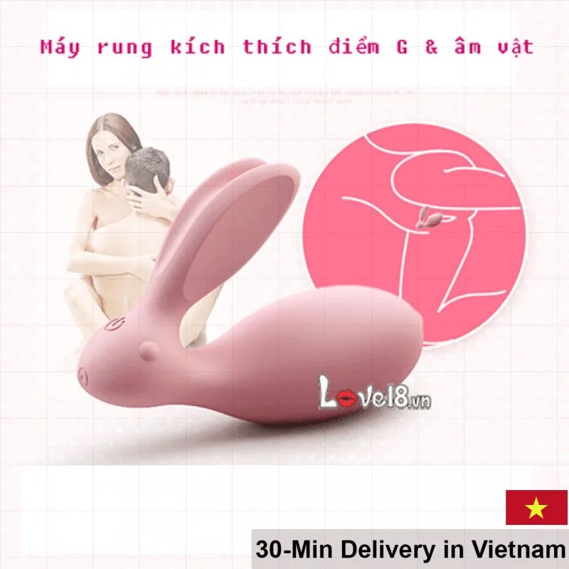 Rabbit G-Spot Vibrating Egg Pink 8 Modes Waterproof