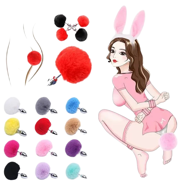 Rabbit Tail Anal Plug for Sensual New Experiences