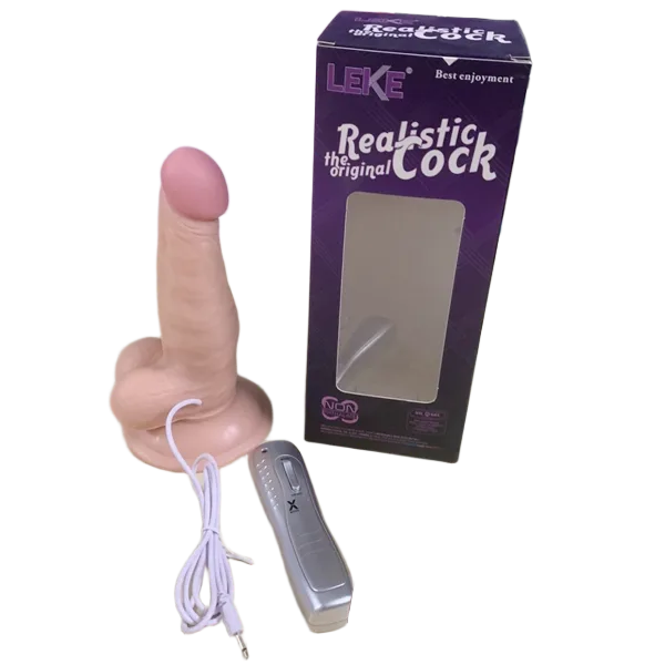 Realistic Cock 17cm Vibrating Male Masturbator Female G Spot Massager