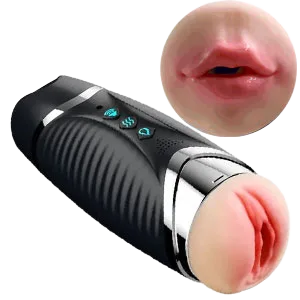 Realistic double ended male masturbation vagina soft silicone