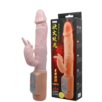 Realistic Rotating Heating Vibrator - DV13A Medical Grade Polymer