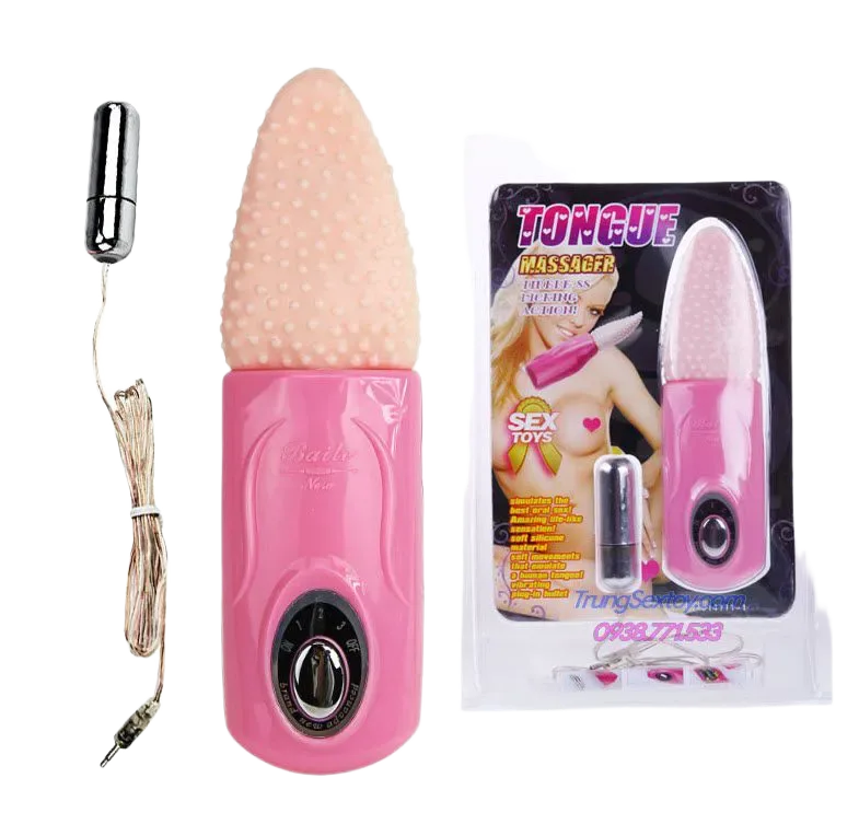 Realistic Silicone Tongue Licking Vibrator for Women