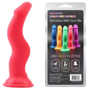 Realistic Soft Silicone Curved Dildo for Female Masturbation