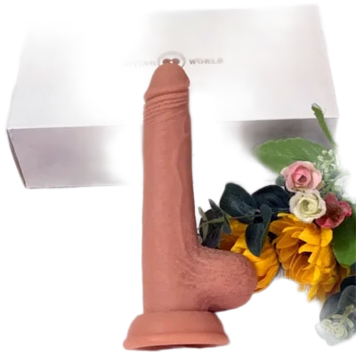 Realistic Soft Vibrating Wall Mounted Silicone Dildo