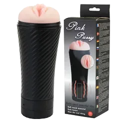 Realistic Vibrating Male Masturbator Sleeve