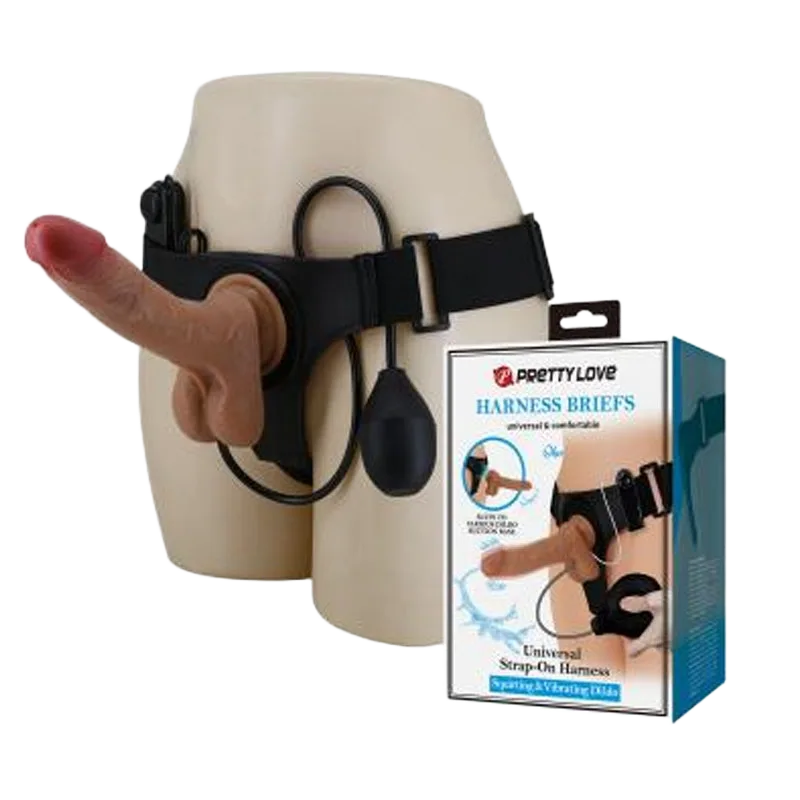 Realistic Vibrating Strap-On with Multi-Speed Functions