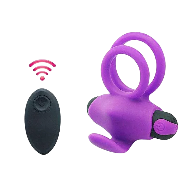 Rechargeable Penis Ring With Remote Clitoral Licking USA