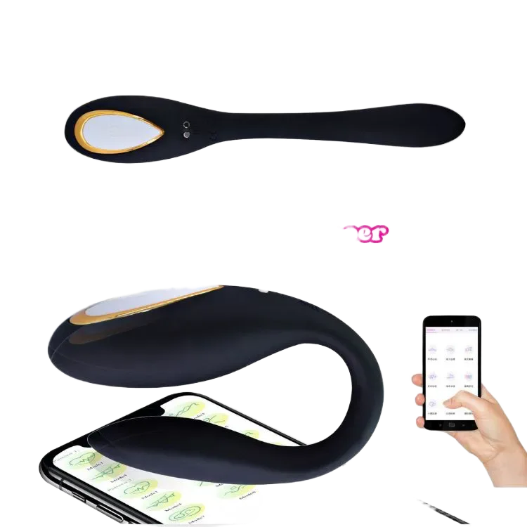 Remote Control C-shaped Double Motor Vibrator USB Rechargeable