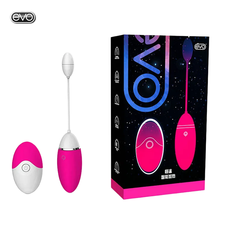 Remote Control Heated Vibrating Egg Rechargeable Silicone Toy