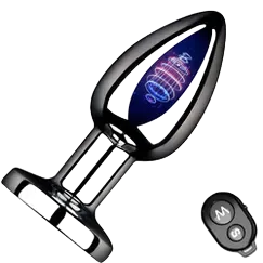 Remote Control Metal Anal Plug 10 Vibration Modes