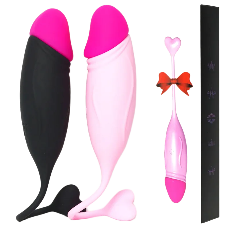 Remote Control Penis Shaped Love Egg Compact Vibrator Toy
