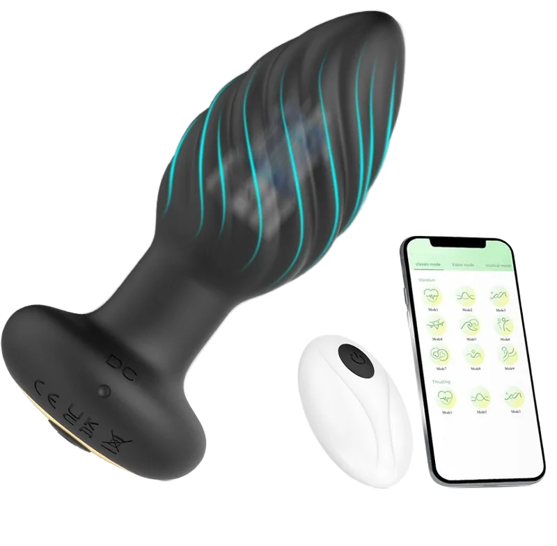 Remote Control Soft Silicone Anal Plug G Spot Stimulator