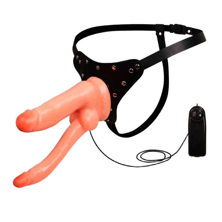 Remote Control Strap-On Vibrator Anal Stimulation