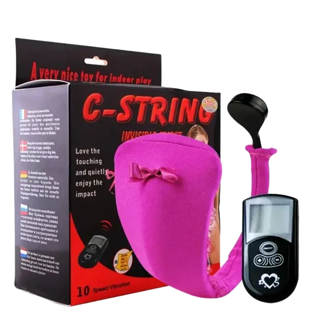Remote Control Vibrating C-String Panties for Female Pleasure