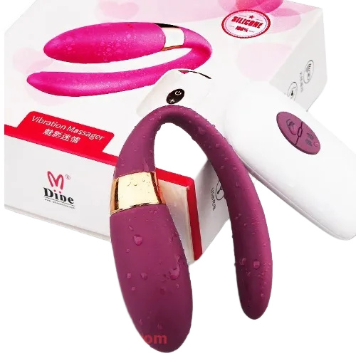 Remote-Controlled C-Shaped G-Spot Vibrator LED Couples Sex Toy