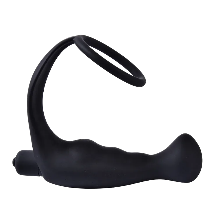 Ringing Cockring Anal Stimulator Multi-speed Vibrating Male Pleasure Toy