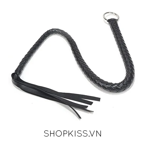 Premium Snake Scale Leather Whip for BDSM Play — photo 2