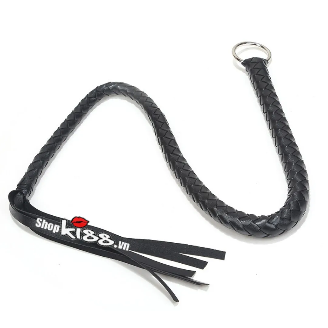 Premium Snake Scale Leather Whip for BDSM Play — photo 3