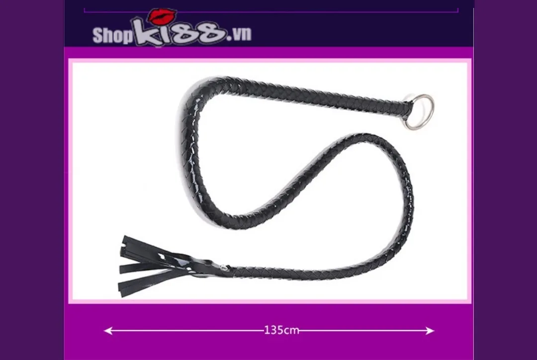 Premium Snake Scale Leather Whip for BDSM Play — photo 5