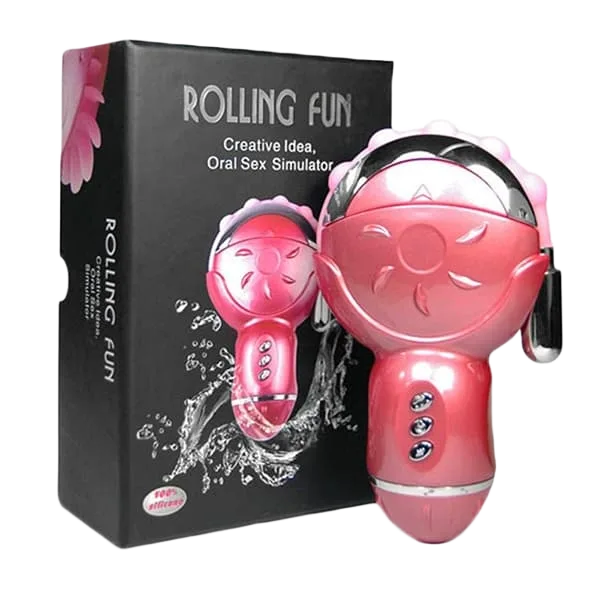 Rolling Fun 12-Blade Female Licking Oral Pleasure Massager