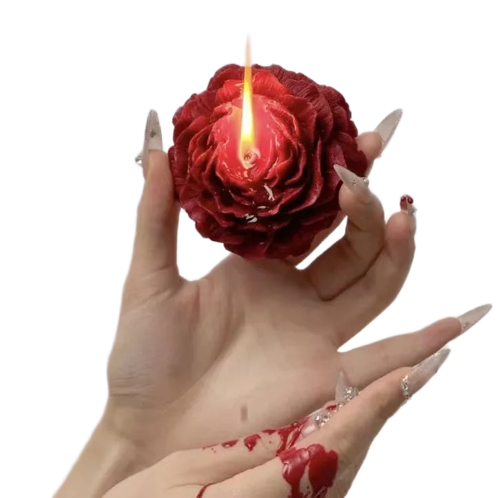 Rose Shaped BDSM Candle Safe Low Heat Arousal Wax