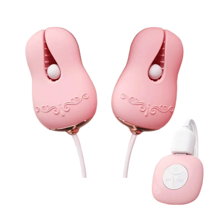 ROSELEX Louisa Soft Nipple Clamps Multi-Rhythm Stimulator