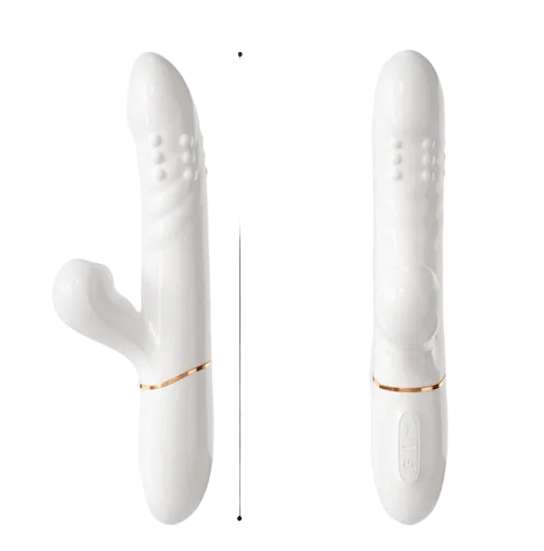 Rotating Suction Vibrating Medical Silicone Dildo 22.6cm
