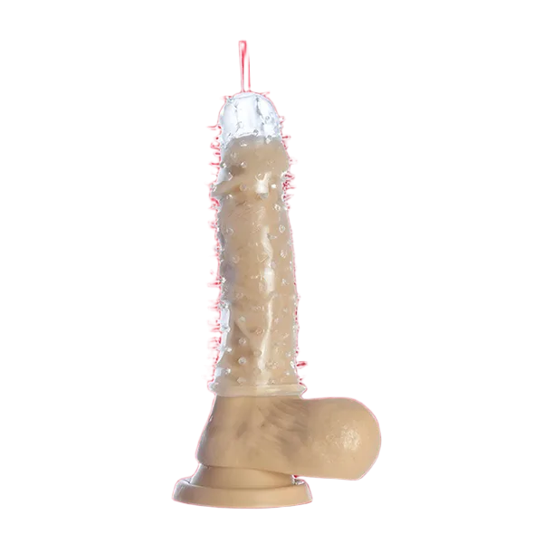 Rough Spike Textured Penis Sleeve Delay Extend Male Pleasure