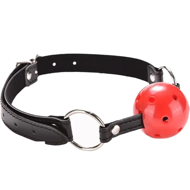 Round Ball Gag Lock Bondage Toy for Couples Play