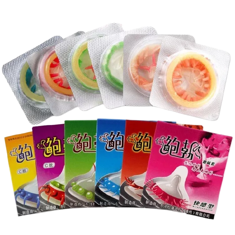 Runbo 1s Ribbed Textured Condom Enhanced Female Pleasure