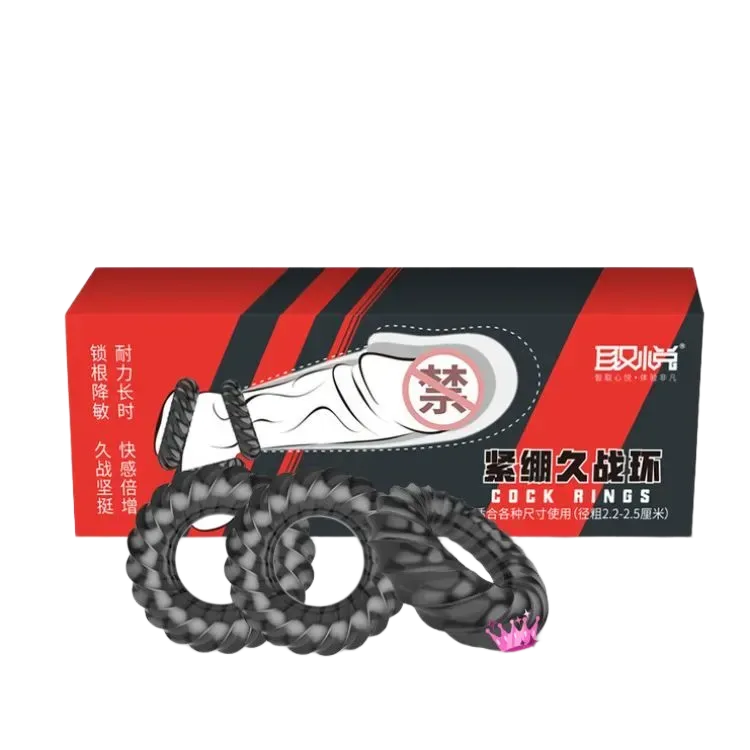 Rusi Premium Silicone Cock Rings Delay Ejaculation Set