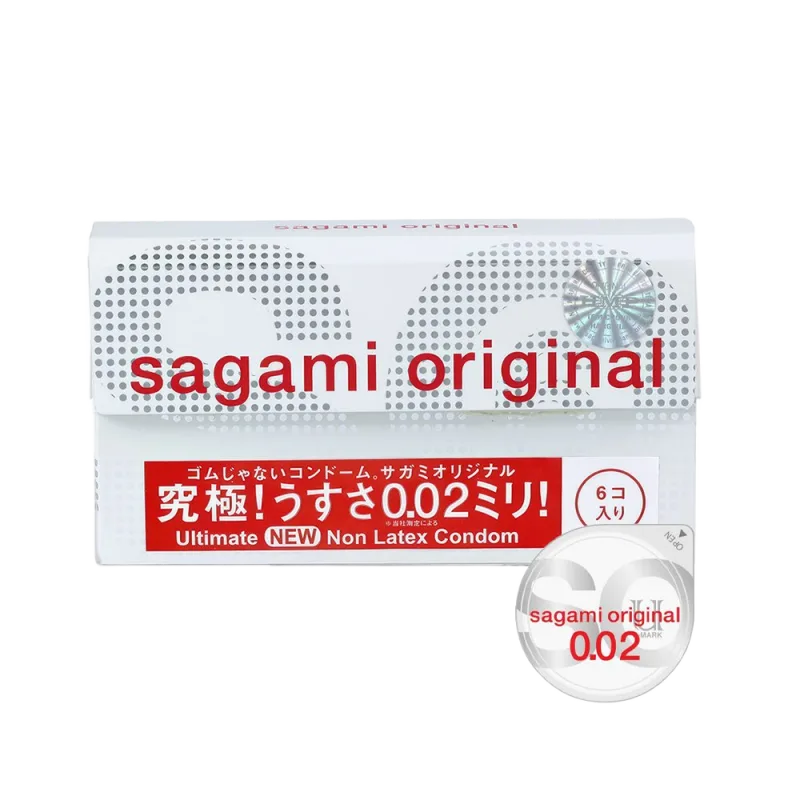 Sagami 0.02mm Ultra-Thin Condoms 6-Pack Japan Quality