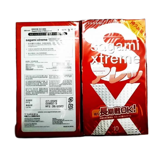 Sagami Feel Long Ultra-Thin Condoms Anti Slip