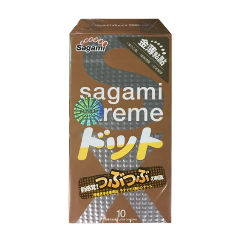 Sagami Feel Up Textured Strawberry Flavored Condoms