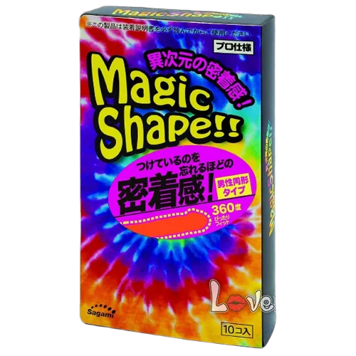 Sagami Magic Shape 3D Ribbed Ultra Realistic Latex Condoms 49mm
